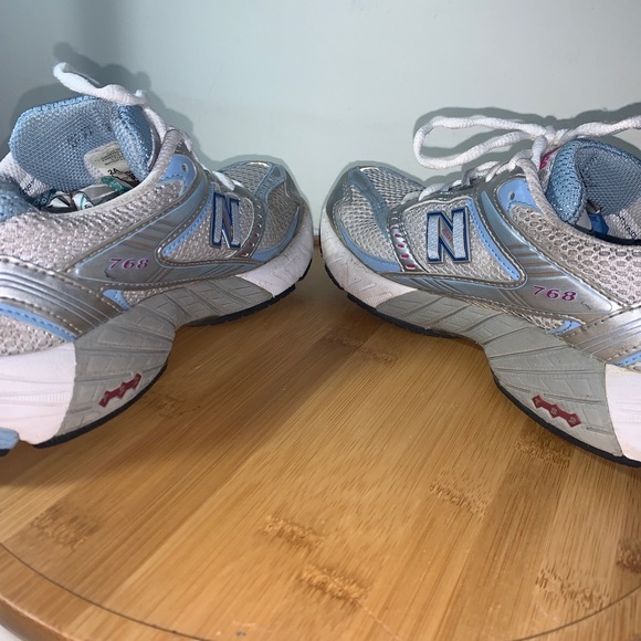 NEW BALANCE 768 Women’s Shoes Silver Baby Blue Abzorb RCTEVR NLOCK - Picture 3 of 7